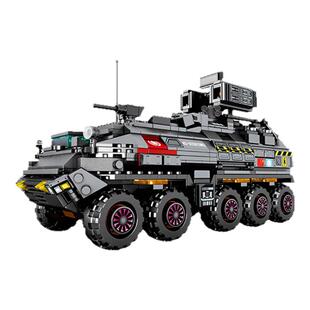 森宝107005流浪地球系列中型运兵车儿童拼装益智积木玩具生日礼物