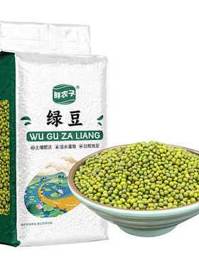 东北绿豆真空装新货易沙易煮绿小豆可发芽豆包装1斤多规格