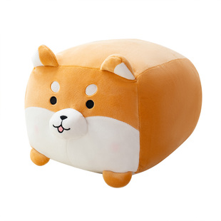 天威林方块狗抱枕毛绒玩具柴犬狗公仔玩偶男女生床上靠垫枕头娃娃