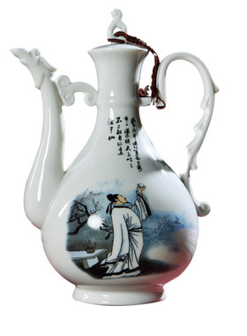陶瓷仿古老式礼品家用酒壶