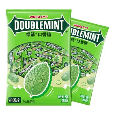 绿箭口香糖薄荷味约办公室零食