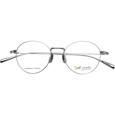 日本Chiyoko纯钛复古圆框眼镜框