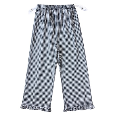 AUMS孕妇格子阔腿裤九分显瘦