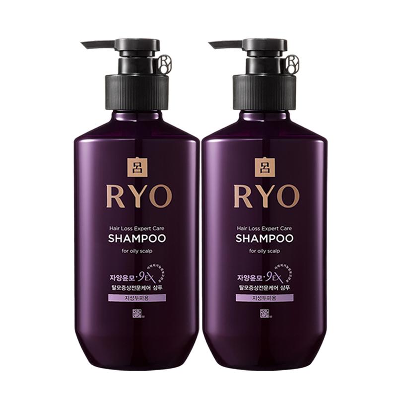 【自营】Ryo紫吕防脱固发洗发水400ml*2控油蓬松去屑洗发露秋冬季