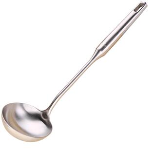 艾卡龙厨房304不锈钢大汤勺子长柄家用厨具盛汤粥稀饭勺炒菜锅勺