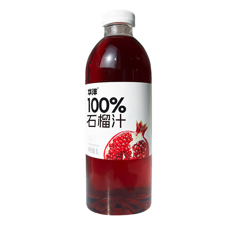 华洋100%果汁1L*2瓶石榴汁