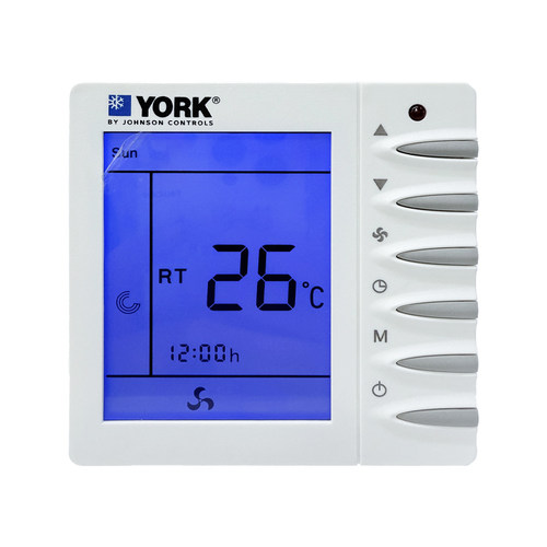 YORK约克中央空调温控器开关面板液晶风机盘管开关面板TMS2000DA
