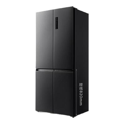 TCL R458T5-U 十字四门58cm超薄冰箱  宽幅变温 杀菌除味风冷无霜