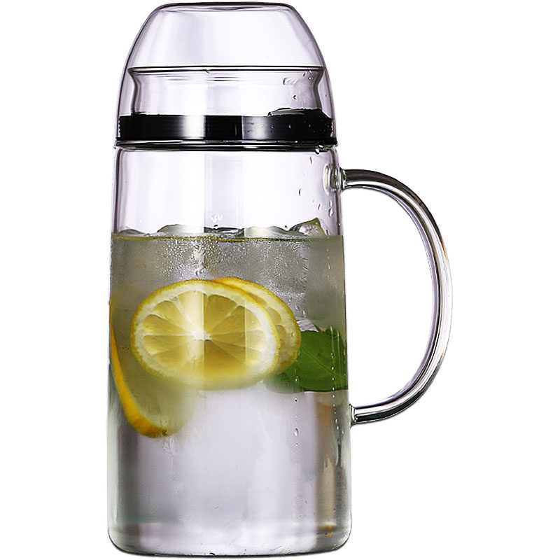 全密封防尘玻璃冷水壶2L大容量防漏杯/密封杯