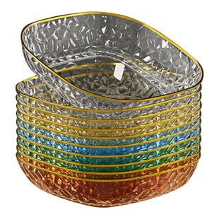 小盘子碟子精致果盘轻奢高档吐骨碟高端骨碟盘家用塑料日式点心碟