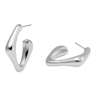 [新品]RSNY极简方形几何耳环女2025款欧美轻奢高级感纯银耳针耳钉