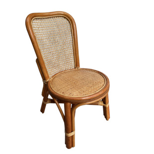 藤椅子靠背椅加固天然藤编织小藤椅舒适单人家用成人休闲阳台餐厅