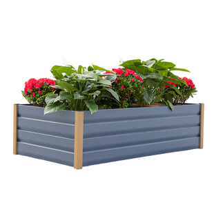 户外楼顶种菜箱铝合金花箱室外庭院花槽露台种菜箱大尺寸花园床