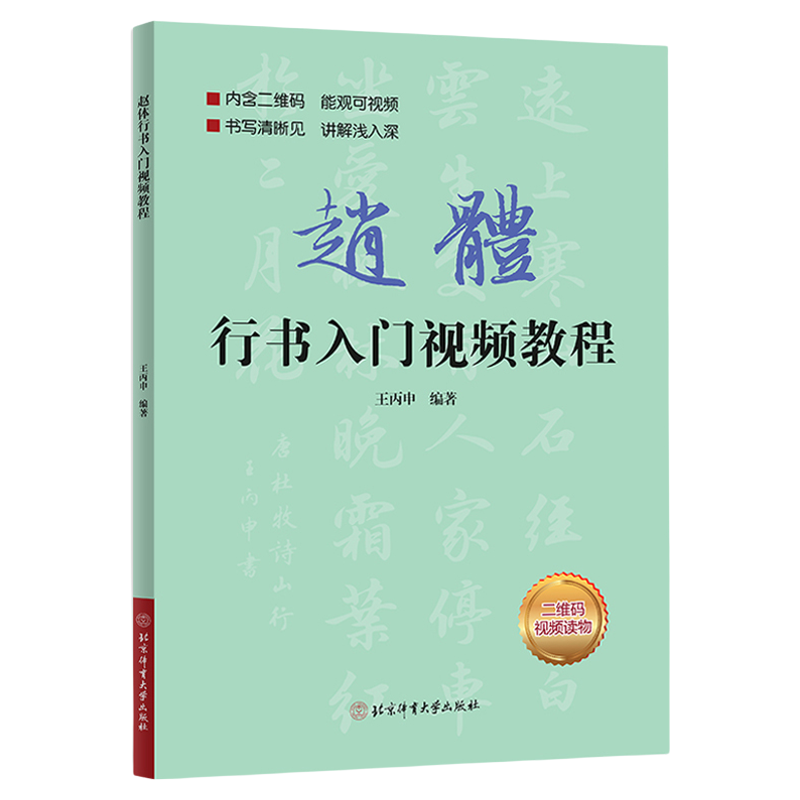 视频教学】赵体行书入门教程 赵孟俯行书字帖临摹行书规范教程 行书字帖毛笔手写行书练字帖成年毛笔书法行书教程教材 行书字帖