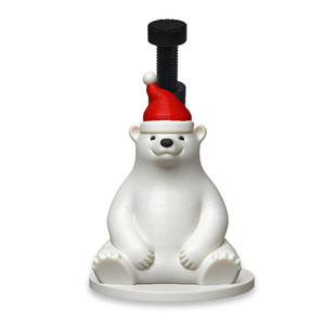 创意显卡支架手办圣诞北极熊支撑架显卡装饰摆件海景房机箱支架