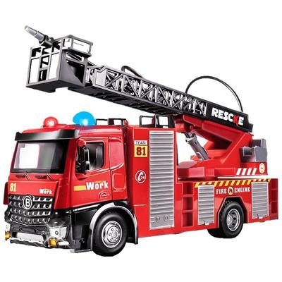 合金云梯消防车玩具车可喷水男孩