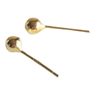 S925纯银小光珠圆球小耳钉耳饰耳骨钉男女极简约欧美风送银耳堵