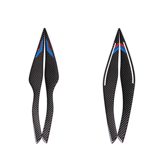 适用宝马老3系E90改装碳纤维装饰贴灯眉大灯贴320i325i外饰改装贴