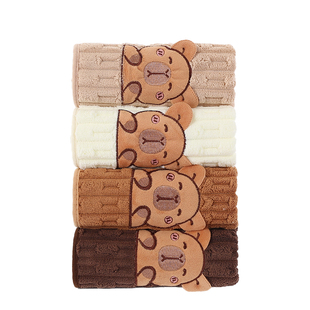 珊瑚绒毛巾洗脸抗菌家用比纯棉吸水速干成人儿童洗脸洗澡男女通用