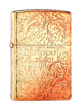 zippo正品打火机五面唐草渐变