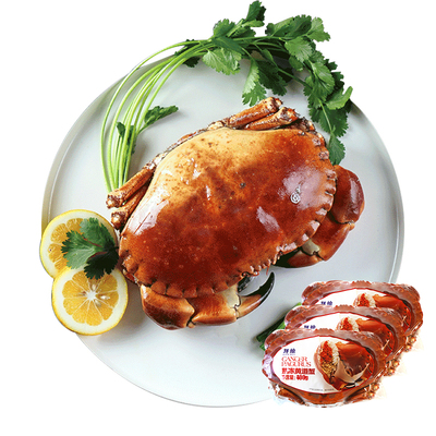 【自营】鲜绘英国面包蟹大闸蟹400g*3只黄金蟹深海捕捞海鲜冷冻