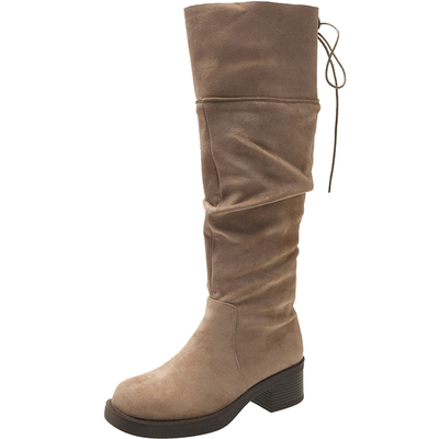 永希女靴黑巨好看小个子瘦瘦靴