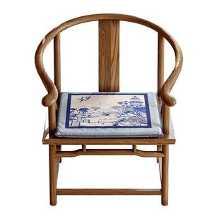 青韵流光椅垫靠山枕红木太师椅靠垫坐垫新中式国风海绵高级感定制