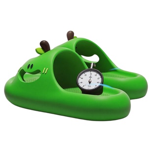 绿色苹果拖鞋女款夏季外穿2026新款室内家居厚底防滑防臭软底凉拖