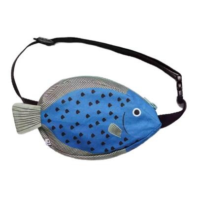 儿童小鱼造型腰包斜挎包胸包男童