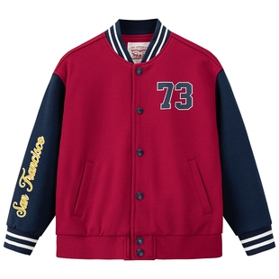 【新年马年】李维斯儿童外套红色拜年服