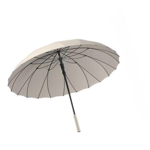 一片式雨伞长柄女生高颜值自动暴雨专用大号加厚加固结实抗风ins