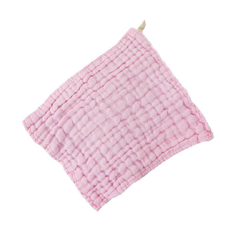 婴儿口水巾纯棉泡泡纱布巾新生儿童洗脸小毛巾喂奶正方巾超软手帕