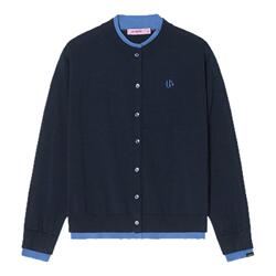 【莱赛尔 假两件】Unvesno(UN)中古撞色贴身可穿毛衣针织开衫薄款