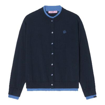 【莱赛尔 假两件】Unvesno(UN)中古撞色贴身可穿毛衣针织开衫薄款