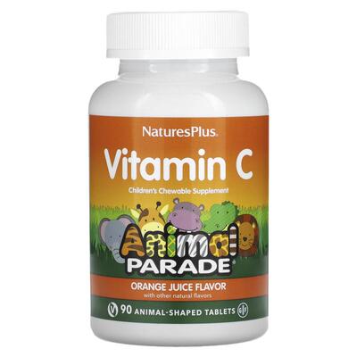 美国Naturesplus纽诗斯自然加动物造型少年儿童维生素C宝宝健康抵