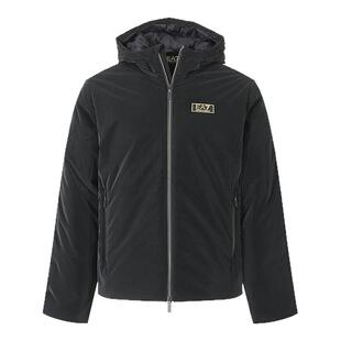 Armani阿玛尼EA7 男士连帽拉链棉服夹克外套银泰百货 300095