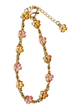 燕归花有尽国风足银珐琅百搭手链