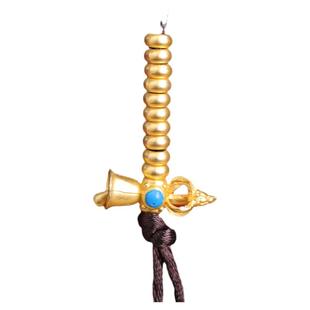 藏式念数计数器卡子手链民族风铃杵雕刻手串手链配饰记录器夹子