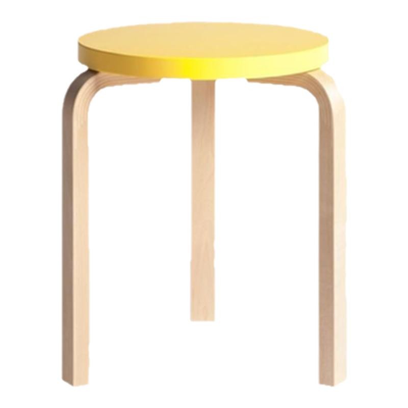 E2全球购正品|芬兰ARTEK Stool60圆凳 经典北欧简约现代桦木矮凳