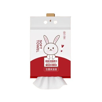 600克超柔亲肤洗脸巾抽取式壁挂洗脸巾
