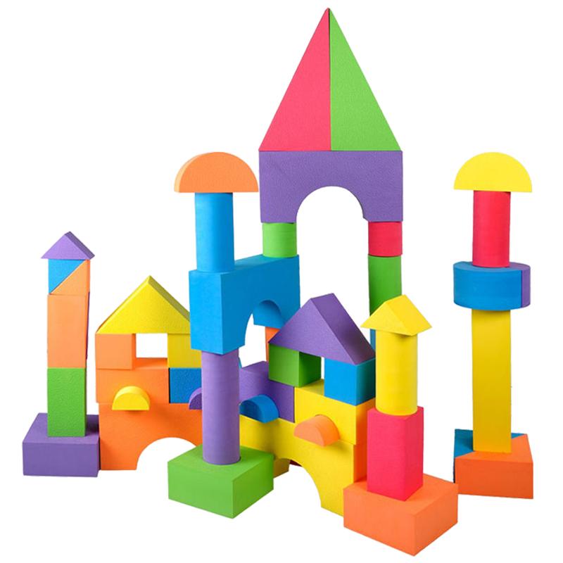 幼儿园儿童玩具泡沫积木建构区