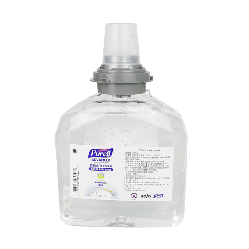 PURELL普瑞来免水洗手液TFX自动分配器补充装免洗消毒凝胶1200ML
