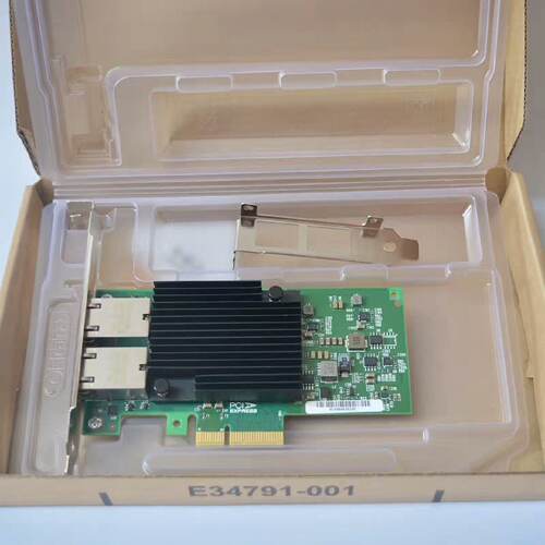 万兆网卡X550T2多电口pciex4x8服务器黑平果爱