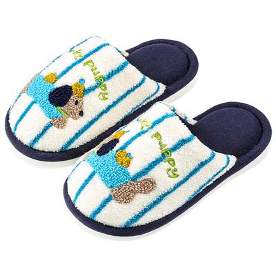 幸福玛丽冬季儿童卡通可爱棉拖鞋