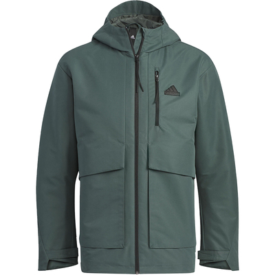 Adidas/阿迪达斯官方正品新款男士加绒保暖梭织连帽外套IT3952