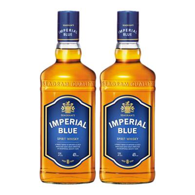 保乐力加施格兰波仕蓝威士忌375ml双支进口洋酒正品包装