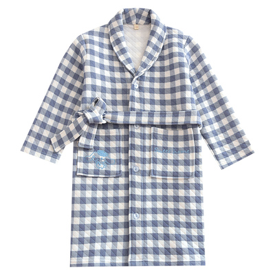 米筱米睡袍空气层三层保暖透气