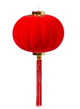 新款灯笼植绒小灯笼春节装饰新年