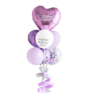 生日气球装饰桌飘摆件儿童周岁百天场景布置女孩派对拍照道具创意