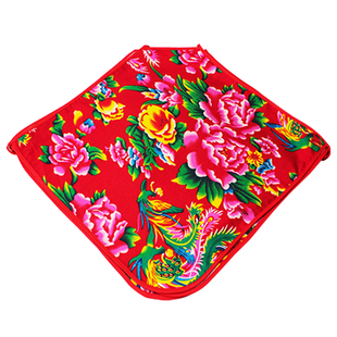 乌镇蓝花布肚兜成人肚兜复古民族风年会小品二人转红色演出